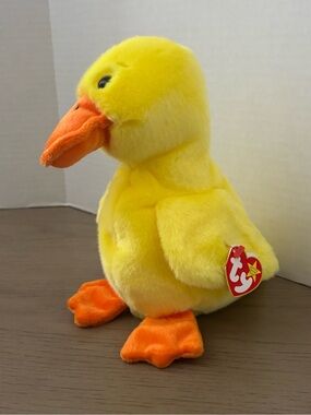 Ty Large Plush Beanie Buddy QUACKERS Duck